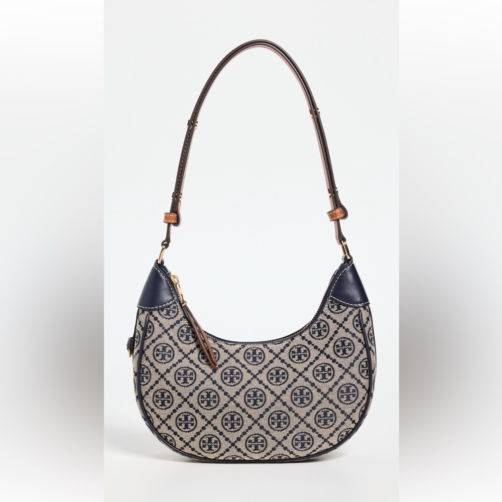 NWT Tory Burch T Monogram Crescent Bag